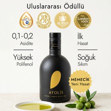 Ayolis Premium Gurme Memecik Zeytinyağı 500 Ml Ödüllü Yüksek Polifenollü Erken Hasat Soğuk Sıkım Natürel Sızma Zeytinyağı