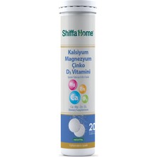 Shiffa Home Kalsiyum Magnezyum Çinko D3 Vitaminli 20 Tablet
