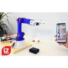 İkiz Soft Telefon Kontrollü 3D Baskılı Büyük Robot Kol Akıllı Kontrol