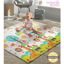 İnfant Hobby Giraffe Katlanabilir Çift Taraflı Oyun Matı Oyun Halısı 180 x 160 x 1 cm