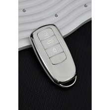 Alazpay Chery Tiggo 8 Pro & Omoda 5 Beyaz Anahtar Kılıfı