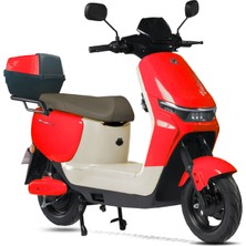 Motolüx Lizbon (Ehliyet Gerektirmez) Elektrikli Motosiklet 48V-20Ah Batarya 200 kg Taşıma Kapasitesi 2 Tekerlekli