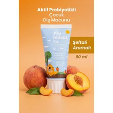 Probident Kids 60 ml Doğal Şeftali Aromalı Diş Macunu Aktif Probiyotikli Hassas Diş Etleri İçin