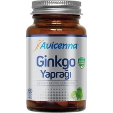 Avicenna Ginkgo Biloba- Ginkgo Yaprağı Içeren Takviye Edici Gıda - 60 Bitkisel Kapsül - 8690088002540