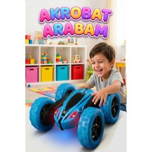 Farbu Oyuncak Uzaktan Kumandalı 5 Fonksiyonlu Işıklı Şarjlı 360 Derece Dönebilen Oyuncak Akrobat Araba