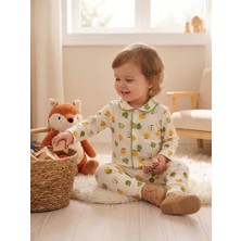 Bebek Yenidogan Çocuk Kiz Erkek Pamuklu Oyali Pijama Takımı Hediyelik