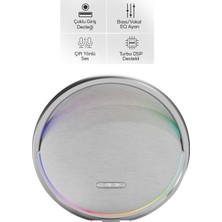 Xenon Smart Aura Bluetooth Hoparlör | 80W Rms, 12000 Mah, Işıklı, Tws, Ipx4 (X6710-GÜMÜŞ)