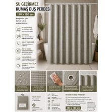 A&B Su Geçirmez Kumaş Duş Perdesi 180X180 cm
