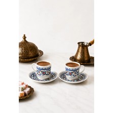 Özgün Ev Porselen Fincan Takımı - 2 Kişilik - Topkapı Desen