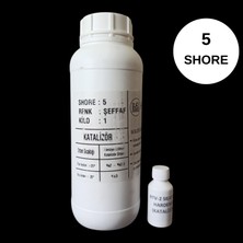 Hobiflex Rtv 2 Kalıp Silikonu 1. Sınıf Kalite Ekstra Yumuşak Sıvı Silikon 1 kg 5 Shore Yarı Şeffaf Renk