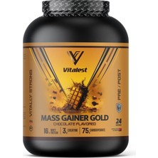 VİTALEST Çikolata Aromalı Mass Gainer Gold 2400gr.