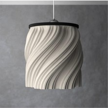UltraMint Modern Dondurma Desenli Şeffaf Avize, Şıklık ve Işıltı Katıyor