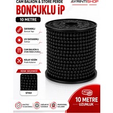 AYRINTISHOP Ayrıntıshop Cam Balkon Stor Perde Boncuklu Plastik Ip Zincirleri 10 Metre