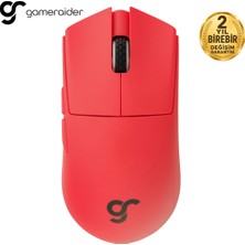 Gameraider Gr3 Pro Max Crimson Flame Pixart 3950 Sensör Kablosuz Gaming Mouse