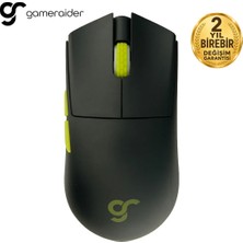 Gameraider GR3S Pro Obsidian Black Pixart 3395 Sensör Kablosuz Gaming Mouse