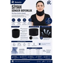 Rotantix Sünger Boyunluk Siyah Renk ,boyun Destek Boyun Düzleşmesi