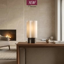 Nazze Sendai Siyah Masa Lambası Modern Abajur