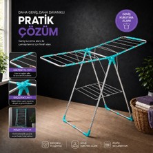 Nokhba Orkida Çamaşır Kurtucusu Paslanmaz Kolay Katlanır Estetik Dizayn ile Gri Renk