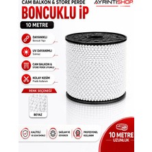 AYRINTISHOP Ayrıntıshop Cam Balkon Stor Perde Boncuklu Plastik Ip Zincirleri 10 Metre