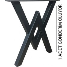 A Design Dekoratif Metal Masa Ayağı / Masif Ağaç Masa Ayağı / Yemek Masası Ayağı - 1 Adet