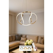 UltraMint Vira 50 cm Dimmer Kumandalı Renkli Ledli Modern Sarkıt Avize