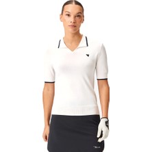 Macade Golf Vera White Cropped Polo T-Shirt Beyaz WPO2651001