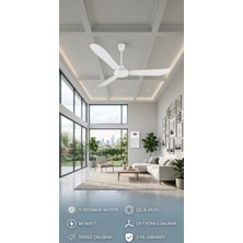 TMT 2 Yıl Orjinal Tavan Tmt Orjinalvantialtör Pervane 140cm 85w  Mavi 130-140 Cm Düğmeli 3 Alüminyum