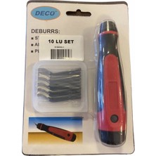 Deco 10 Parça Çapak Alma Raspa Seti Çok Yönlü Kullanım ve Ergonomik Tasarım ile El Yorgunluğunu Azaltır