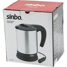 Uravas Store SK-7371  12V  Araç Içi̇ Kettle  Paslanmaz Çeli̇k  Su Isiticisi  0.8lt   120W   Çakmaklik Fi̇şli̇   Plas