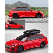 Oyuncak Sahili Audi Rs Station Wagon Araba Diecast 1.24 Koleksiyon Metal 6 Kapı Bagaj Kaput Açılır Tavan Bagajı