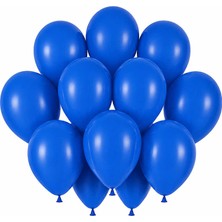 BeySüS Mavi Renk Lateks Pastel Balon (30 cm) - 12 Adet