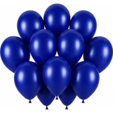 BeySüS Lacivert Renk Lateks Pastel Balon (30 cm) - 12 Adet