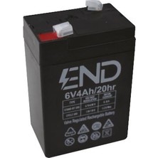 End Işıldak Aküsü 6 V 4 Ah Kompakt Taşınabilir Güçlü Performans ile Uzun Süreli Enerji