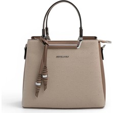 Silver Polo Bej - Latte Fashion Kadın El Çantası SP969