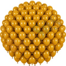 BeySüS Zerdeçal Renk Lateks Retro Balon (30 cm) - 100 Adet