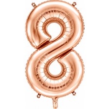 BeySüS 8 Rakam Folyo Balon Rose Gold Rengi (100 cm)