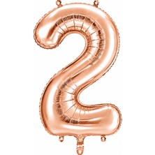 BeySüS 2 Rakam Folyo Balon Rose Gold Rengi (100 cm)