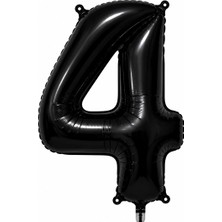 BeySüS 4 Rakam Folyo Balon Siyah Rengi (76 cm)