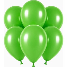 BeySüS Yeşil Renk Lateks Pastel Balon (30 Cm) - 6 Adet