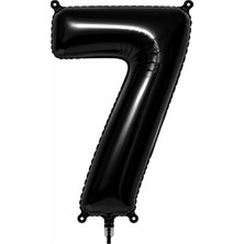 BeySüS 7 Rakam Folyo Balon Siyah Rengi (76 cm)