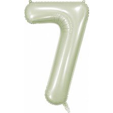 BeySüS 7 Rakam Folyo Balon Yeşil Rengi (76 cm)