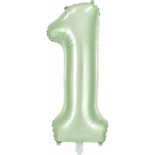 BeySüS 1 Rakam Folyo Balon Yeşil Rengi (76 cm)