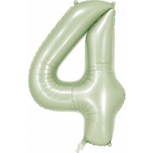 BeySüS 4 Rakam Folyo Balon Yeşil Rengi (76 cm)