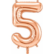 BeySüS 5 Rakam Folyo Balon Rose Gold Rengi (76 Cm)