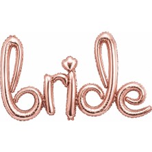 BeySüS Bride El Yazısı Rose Gold Folyo Balon