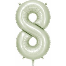 BeySüS 8 Rakam Folyo Balon Yeşil Rengi (76 Cm)
