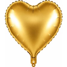 BeySüS Kalp Folyo Balon Gold (18 Inc)