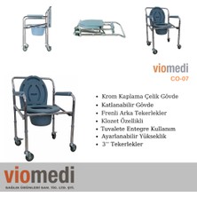 Viomedi Co-07 Tekerlekli Komot Tuvalet