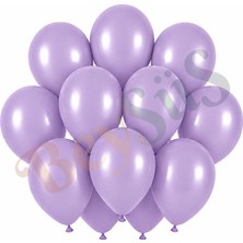 BeySüS Lavanta Renk Lateks Retro Balon (30 cm) - 12 Adet