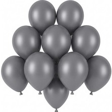 BeySüS Gümüş Renk Lateks Pastel Balon (13 cm) - 10 Adet